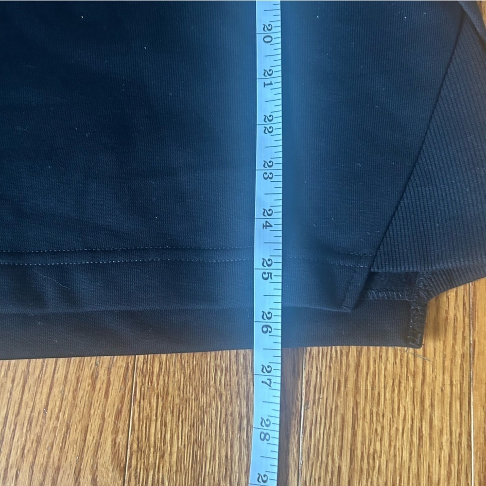 NWT Advance by Verve Black Sweatshirt Funnel Neck M Sporty Activewear Ribbed - Picture 15 of 15